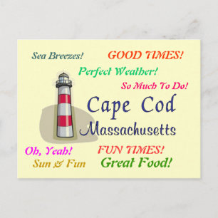 Cape Cod Massachusetts Briefkaart