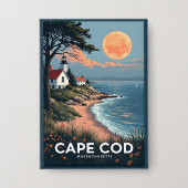 Cape Cod Massachusetts Button (Voorkant)