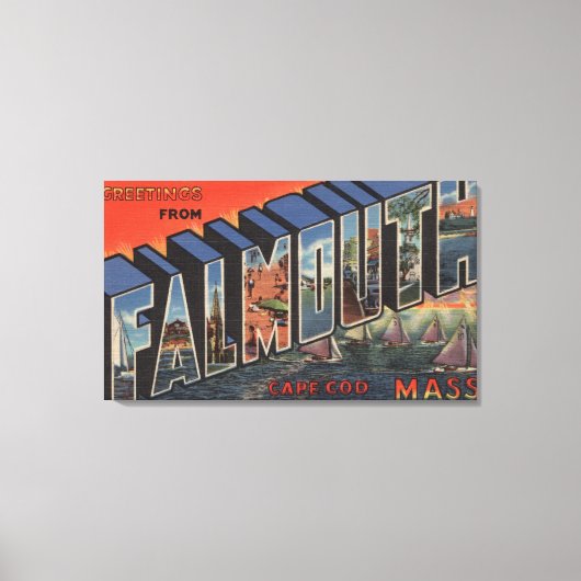 Cape Cod, Massachusetts (Falmouth) Canvas Afdruk (Voorkant)