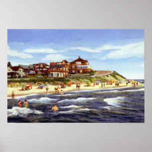 Cape Cod Massachusetts Falmouth Heights en Beach Poster