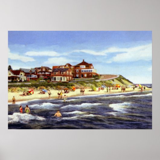 Cape Cod Massachusetts Falmouth Heights en Beach Poster (Voorkant)