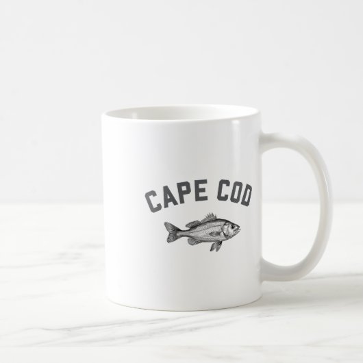 Cape Cod Massachusetts Gestreepte Zeebaars Koffiemok (Rechts)