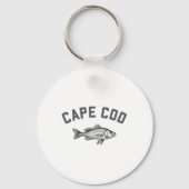 Cape Cod Massachusetts Gestreepte Zeebaars Sleutelhanger (Voorkant)