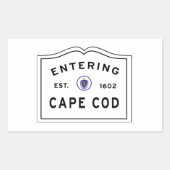 Cape Cod Massachusetts invoeren Rechthoekige Sticker (Voorkant)