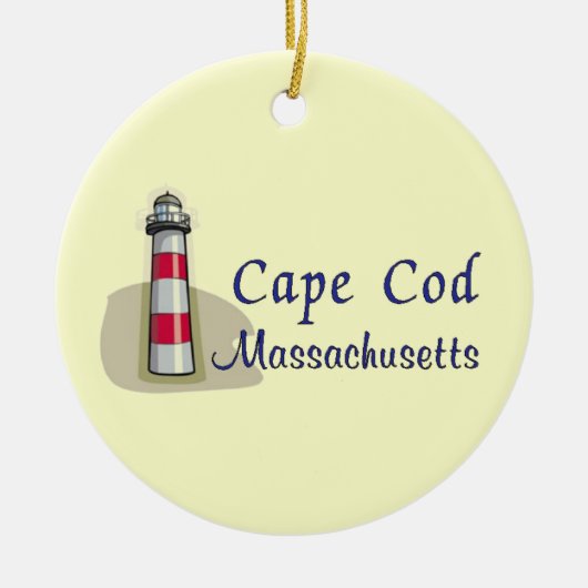 Cape Cod Massachusetts Keramisch Ornament (Voorkant)