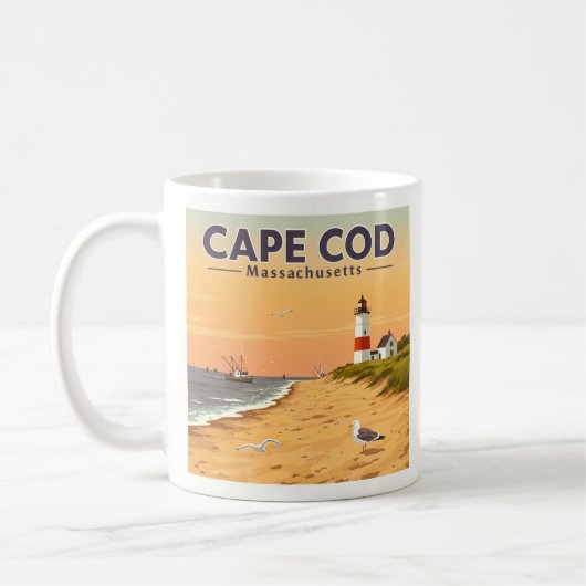  Cape Cod Massachusetts Koffiemok (Links)