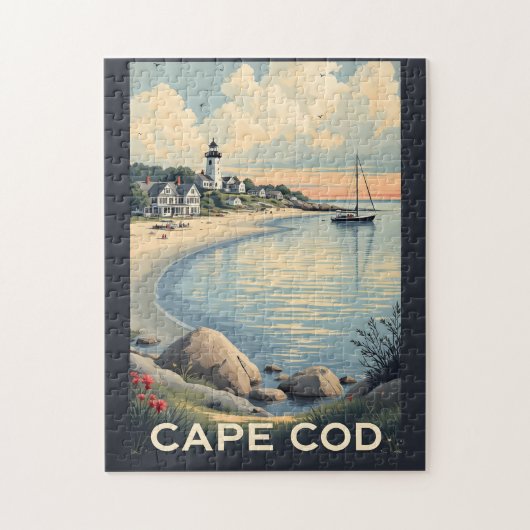 Cape Cod Massachusetts Legpuzzel (Verticaal)