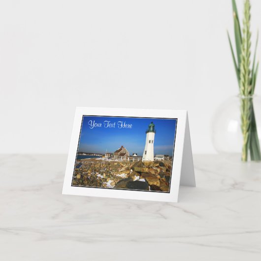 Cape Cod Massachusetts Lighthouse Blank Note Card Kaart (Voorkant)