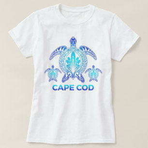 Cape Cod Massachusetts MA Blue Zee Turtle Souvenir T-shirt