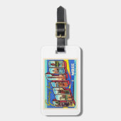 Cape Cod Massachusetts MA Large Letter Briefkaart Bagagelabel (Voorkant verticaal)