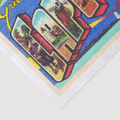 Cape Cod Massachusetts MA Large Letter Postcard Tissuepapier (Detail)