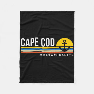 Cape Cod Massachusetts Ma Vintage Retro Souvenirs Fleece Deken
