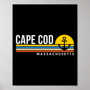 Cape Cod Massachusetts Ma Vintage Retro Souvenirs  Poster