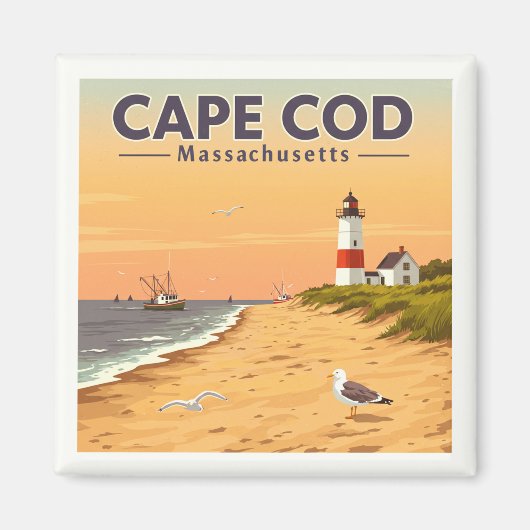  Cape Cod Massachusetts Magneet (Voorkant)
