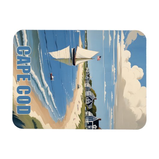 Cape Cod Massachusetts Magneet (Horizontaal)