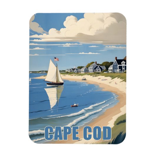 Cape Cod Massachusetts Magneet (Verticaal)