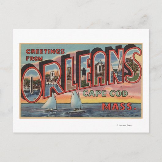 Cape Cod, Massachusetts (Orleans) Briefkaart (Voorkant)