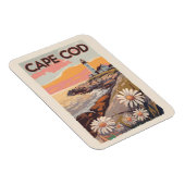 Cape Cod Massachusetts Painterly Travel Art Retro Magneet (Rechterzijde)