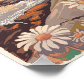 Cape Cod Massachusetts Painterly Travel Art Retro Poster (Hoek)