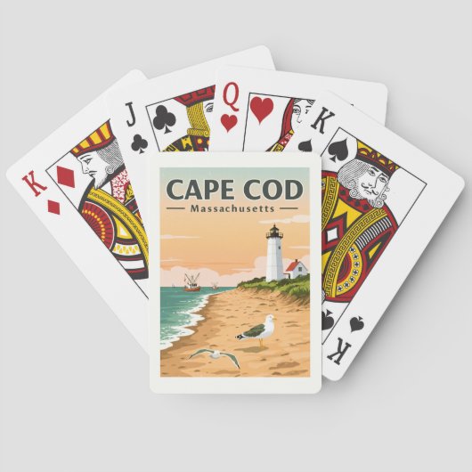 Cape Cod Massachusetts Pokerkaarten (Achterkant)