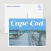 Cape Cod, Massachusetts Post Card Briefkaart (Voorkant / Achterkant)
