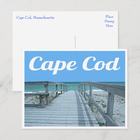 Cape Cod, Massachusetts Post Card Briefkaart (Voorkant / Achterkant)