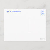 Cape Cod, Massachusetts Post Card Briefkaart (Achterkant)