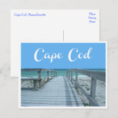 Cape Cod, Massachusetts Post Card Briefkaart (Voorkant / Achterkant)