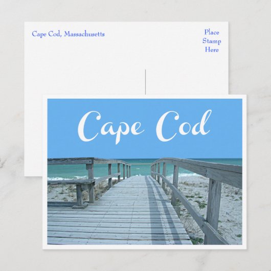 Cape Cod, Massachusetts Post Card Briefkaart (Voorkant / Achterkant)