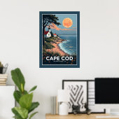 Cape Cod Massachusetts Poster (Thuiskantoor)