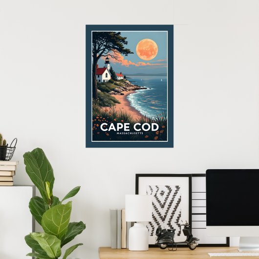 Cape Cod Massachusetts Poster (Thuiskantoor)