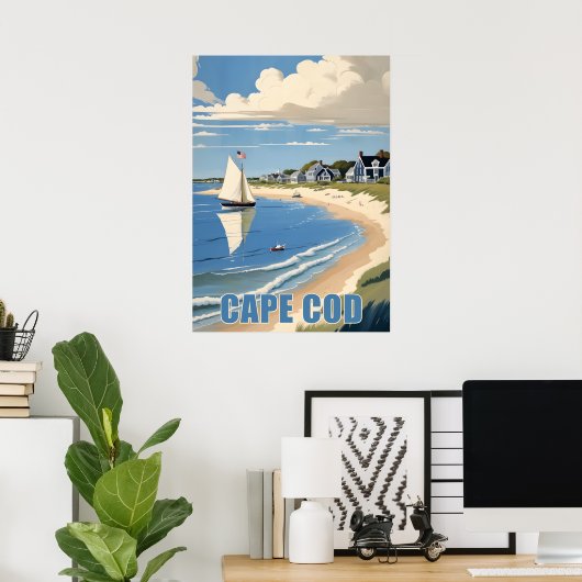 Cape Cod Massachusetts Poster (Thuiskantoor)