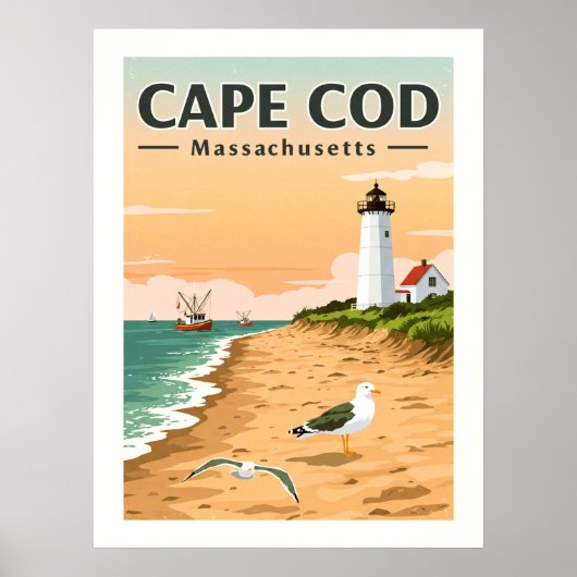  Cape Cod Massachusetts Poster (Voorkant)