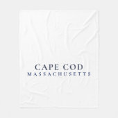 Cape Cod Massachusetts Preppy Kusthuisstijl Fleece Deken (Voorkant)