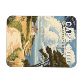 Cape Cod Massachusetts Reis Kunst Vintage Magneet (Horizontaal)
