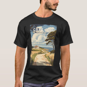 Cape Cod Massachusetts Reis Kunst Vintage T-shirt