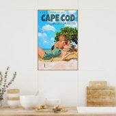 Cape Cod Massachusetts Reisposter Marilyn Poster (Keuken)