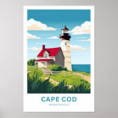 Cape Cod Massachusetts Reisprint Poster (Voorkant)