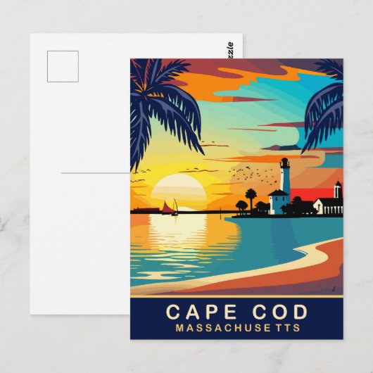 Cape Cod, Massachusetts, reizen Briefkaart (Voorkant / Achterkant)