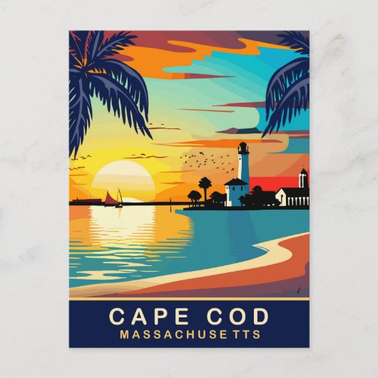 Cape Cod, Massachusetts, reizen Briefkaart (Voorkant)