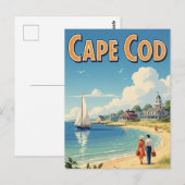 Cape Cod Massachusetts Reizen Briefkaart (Voorkant / Achterkant)