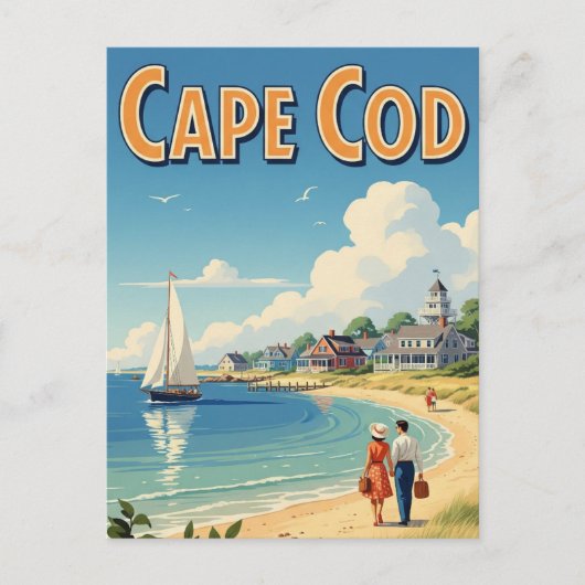 Cape Cod Massachusetts Reizen Briefkaart (Voorkant)