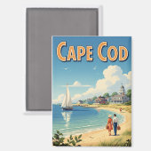 Cape Cod Massachusetts Reizen Magneet (Voorkant / Achterkant)