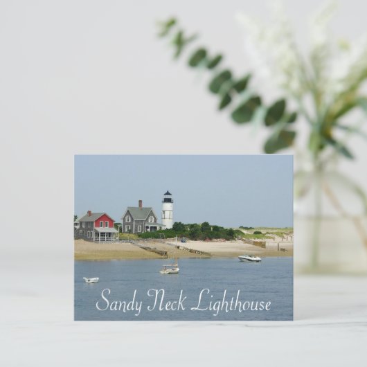 Cape Cod, Massachusetts - Sandy Neck Lighthouse Briefkaart (Staand voorkant)