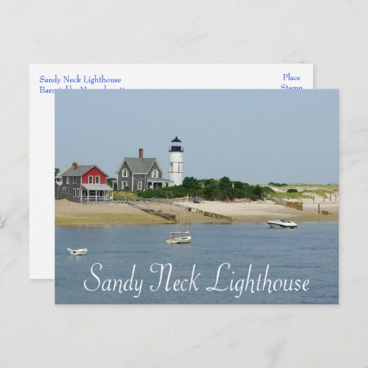 Cape Cod, Massachusetts - Sandy Neck Lighthouse Briefkaart (Voorkant / Achterkant)
