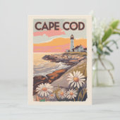 Cape Cod Massachusetts Schilderachtige Reis Kunst Kaart (Staand voorkant)