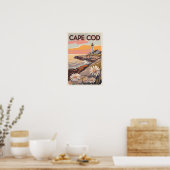 Cape Cod Massachusetts Schilderachtige Reis Kunst  Poster (Keuken)