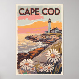 Cape Cod Massachusetts Schilderachtige Reis Kunst Poster