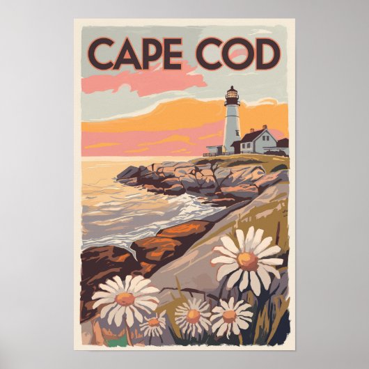 Cape Cod Massachusetts Schilderachtige Reis Kunst  Poster (Voorkant)