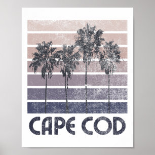 Cape Cod Massachusetts Strand Zomer Vakantie Vinta Poster